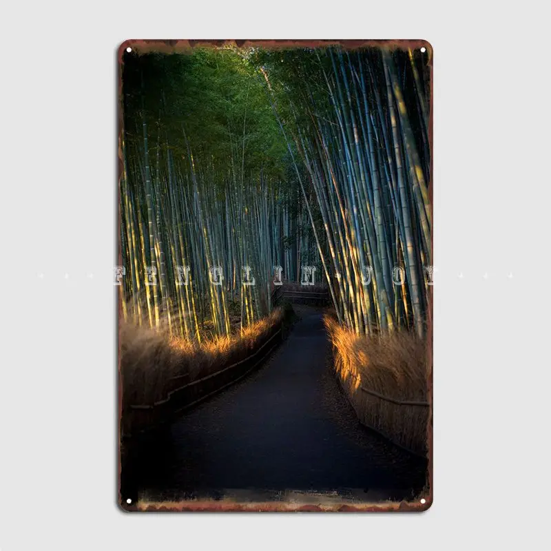 

Shiny Bamboo Forest Poster Metal Plaque Create Club Party Plaques Bar Cave Tin Sign Poster