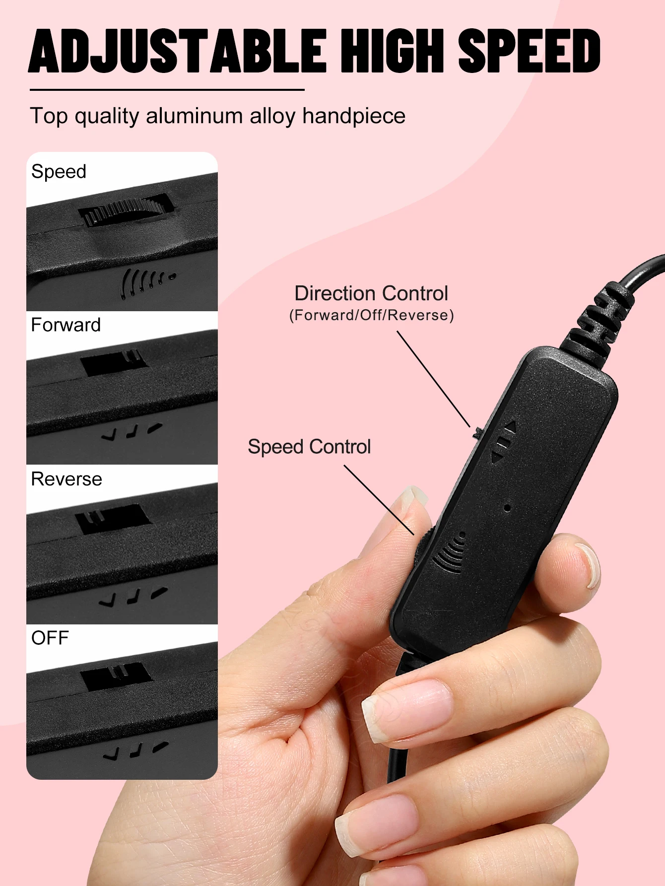 30000 об/мин USB-сверло для ногтей маникюра набор фрез гель-полировки дрель ручка