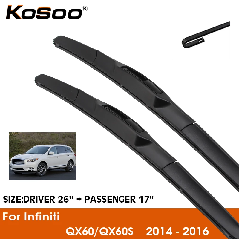 KOSOO автомобильные Стеклоочистители Лезвия для Infiniti QX60/QX60S 2014-2016 26 