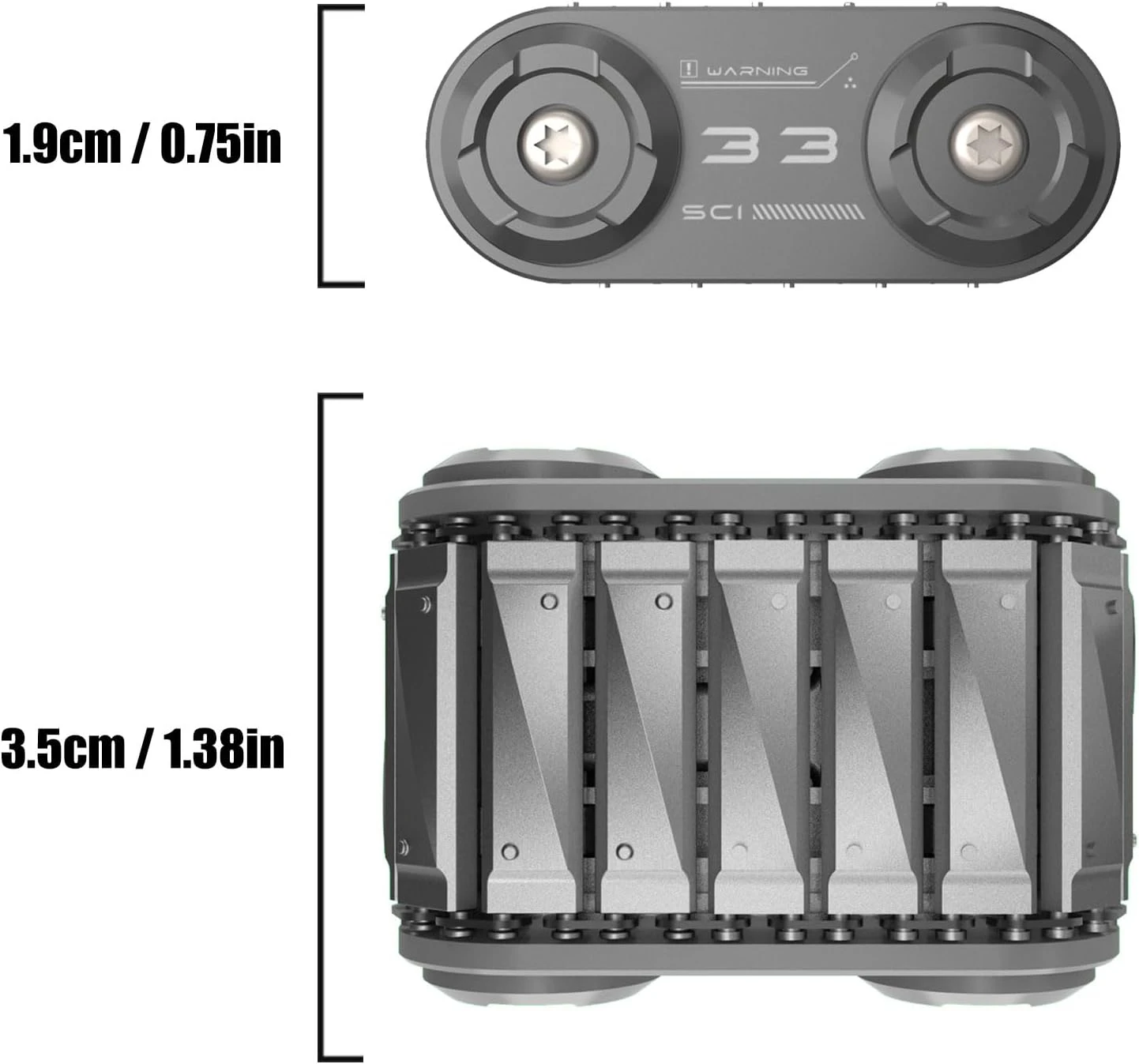 Убеждение EDC Металлический Спиннер Танк Шестерня Ролик Антистрессовые Сенсорные