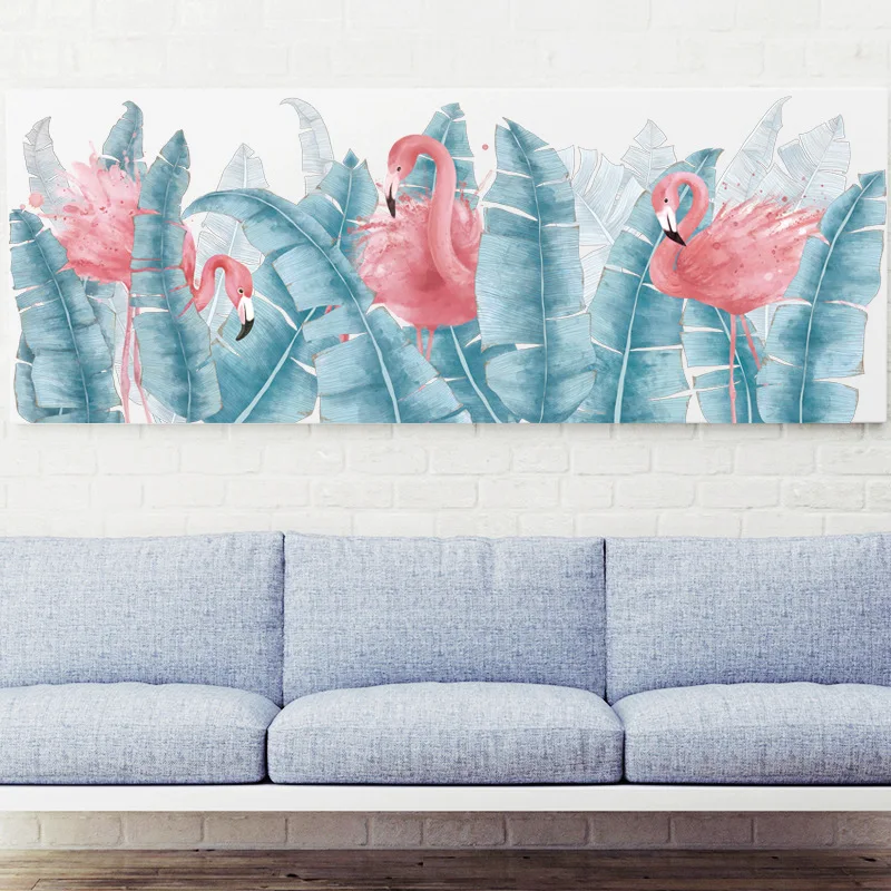 Self-Adhesive Wall Sticker Flamingo Plants Skirting Line Decals Murals Home Office Decoration Waterproof Paste Poster Wallpapers |