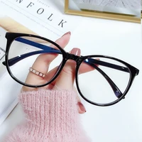 small round frame glasses men black trendy transparent eyewear for women 2022 computer glass anti blue light optical eyeglasses