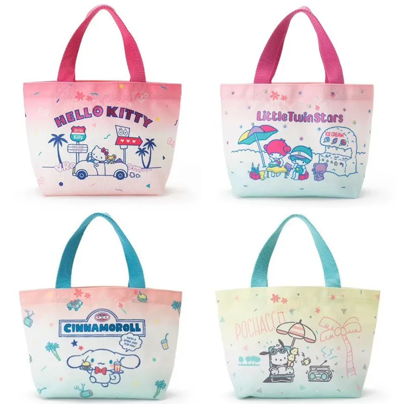 

New Cute Dog Rabbit Cat Girls Canvas Handbags Kids Lunch Bags Woman Storage bag For Children