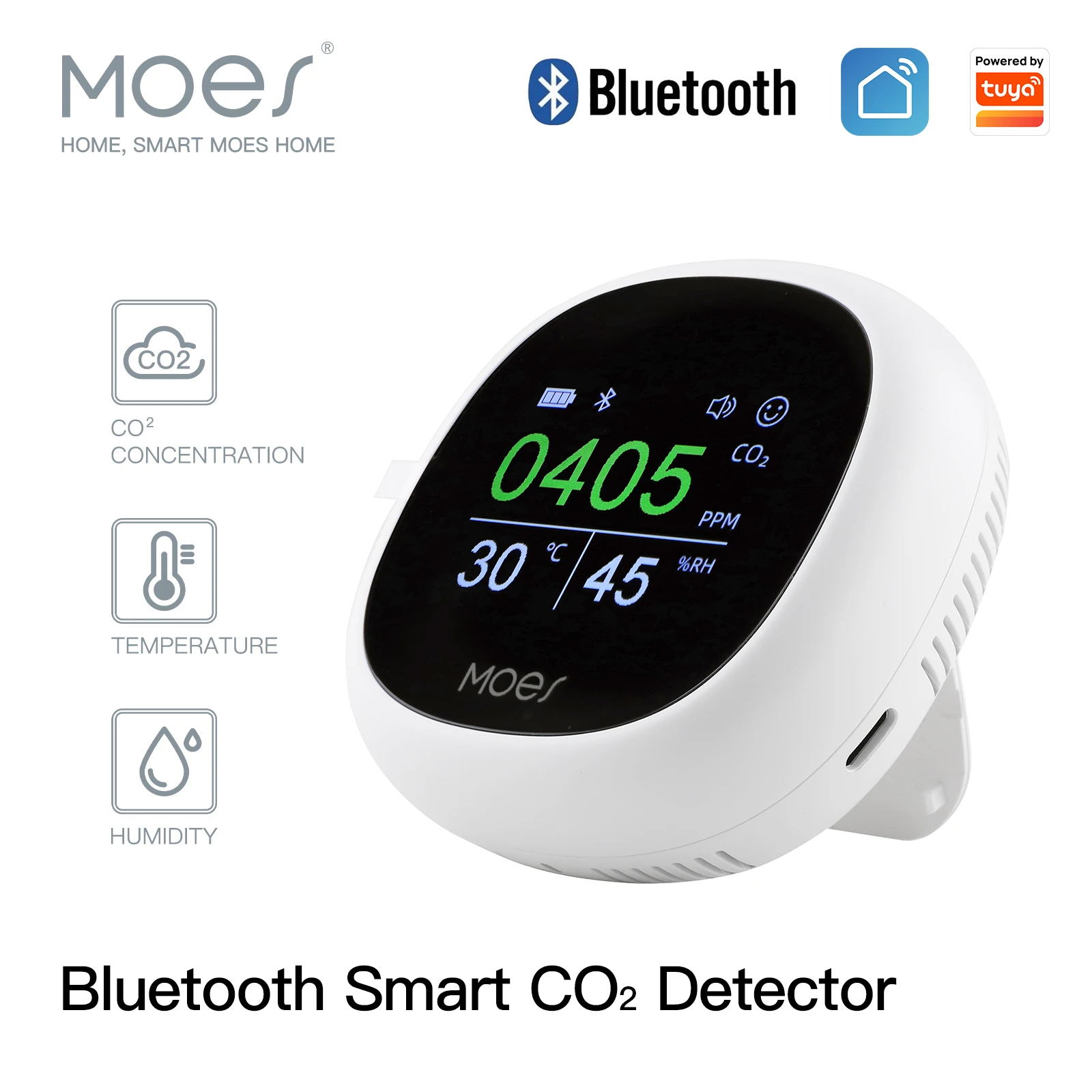 

3 в 1, портативный измеритель температуры и влажности воздуха с поддержкой Bluetooth