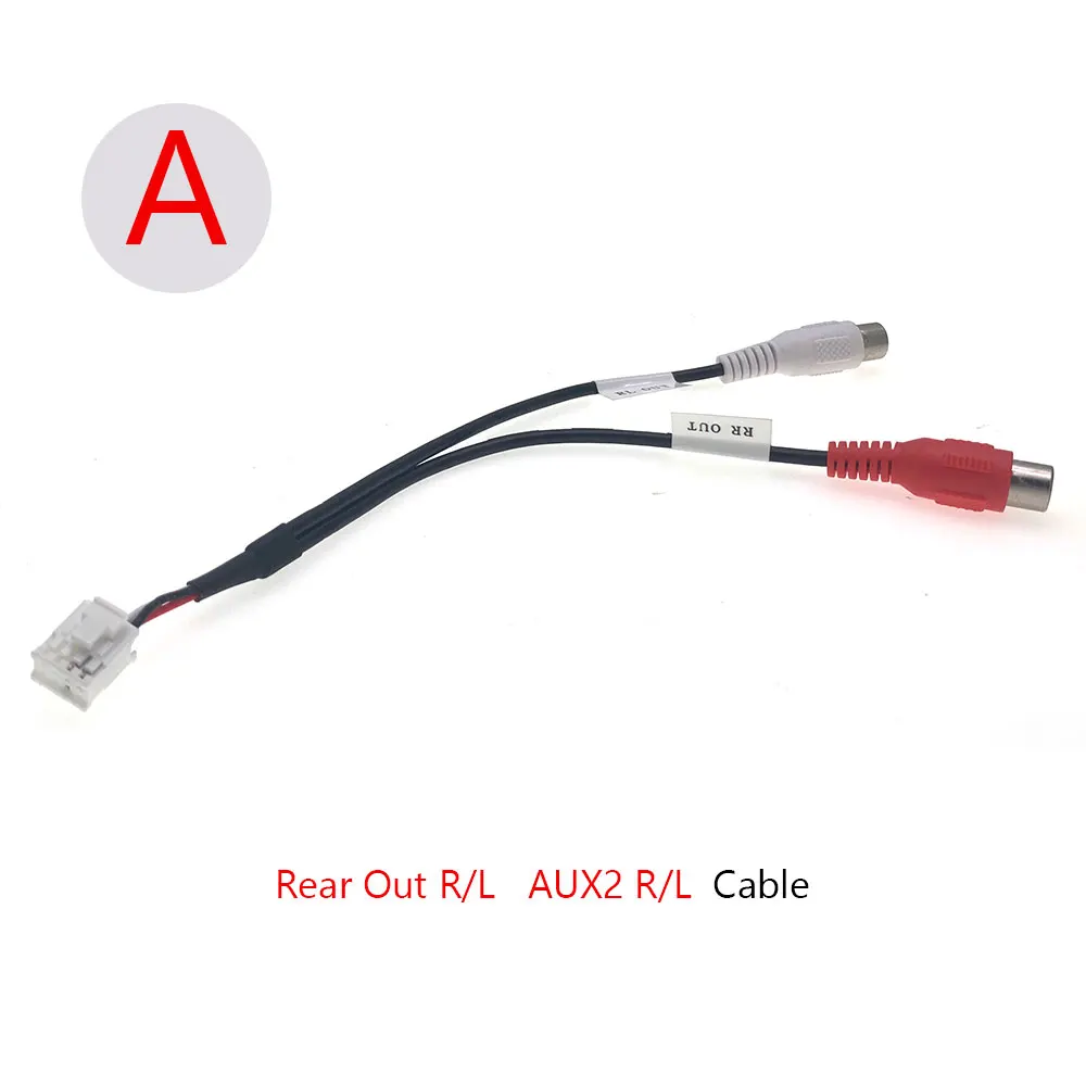 

8-контактный автомобильный аудио задний AUX2 правый Левый выход Canbus Decorder электропроводка Кабельный адаптер для Android головное устройство 8581 7862S 9863