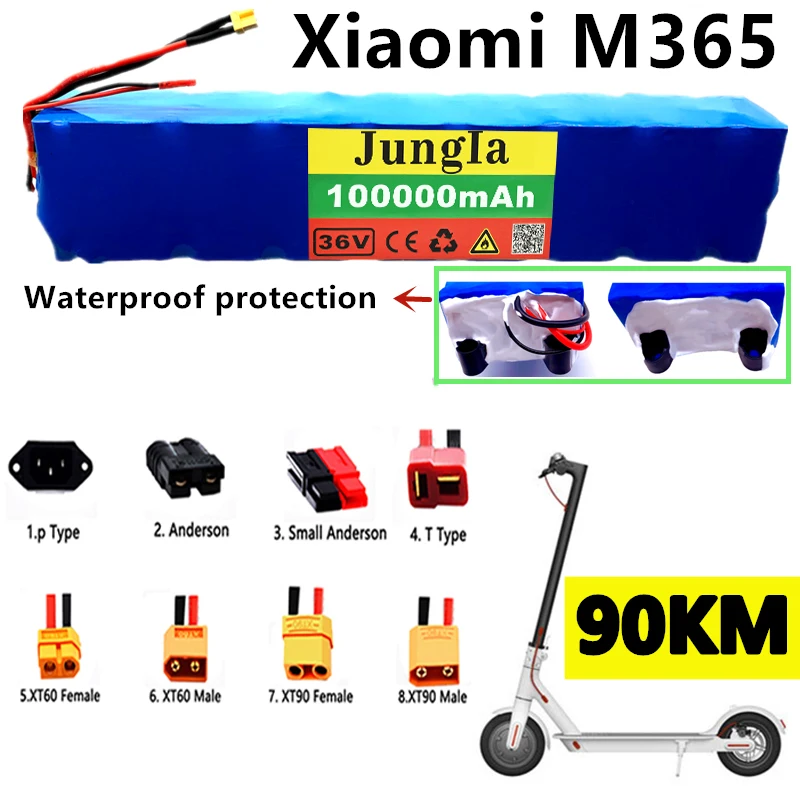 

100% Original 36V100Ah Scooter Accu Voor Xiaomi Mijia M365 36V 100000Mah Batterij Elektrische Scooter Bms board Voor Xiaomi M365