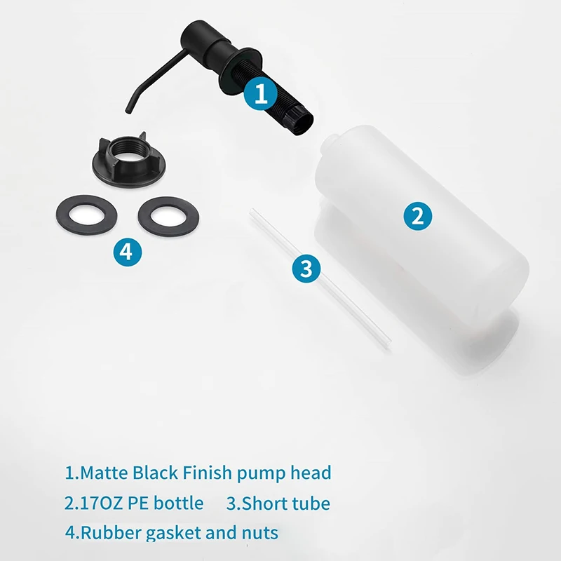 Дозатор жидкого мыла 500 мл/350 мл из нержавеющей стали