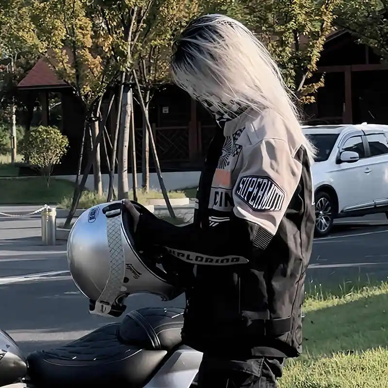 Мужская и женская куртка для езды на мотоцикле с защитой от ветра