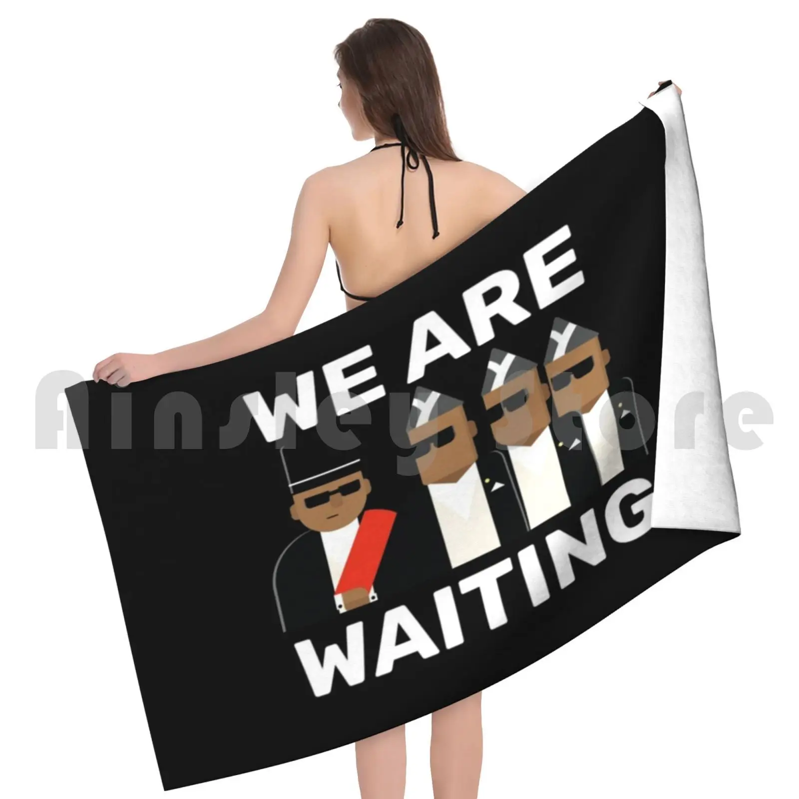 Танцевальный гроб Pallbearers Meme-мы ждем банное полотенце пляжная Подушка мем