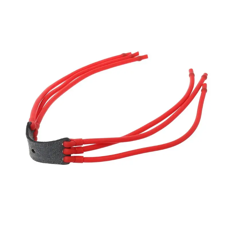 

Slingshot Band Group Leather Pocket Rubber Band Latex Powerful Catapult Replacement Outdoor Hunting Shooting Tube Sling