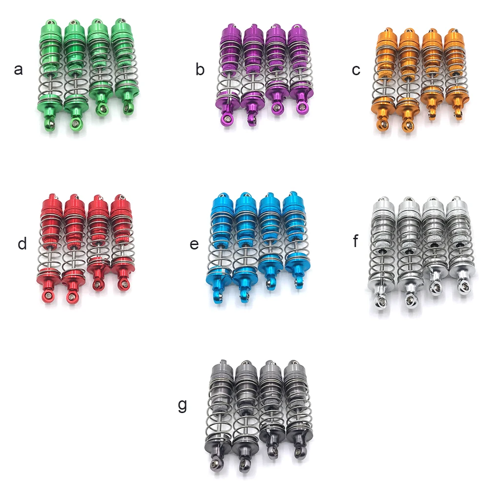 

4 Pieces 1 10 Remote Control Automobile Shock Absorber Upgrade Front Rear Damper Replacement for WLtoys 104001