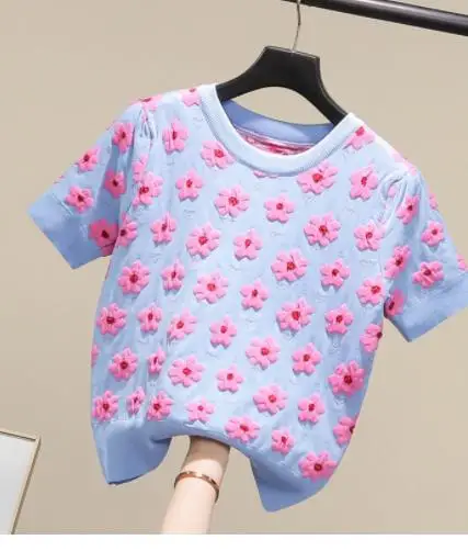 

kawaii sweaters short sleeve women cute sweaters summer woman short sleeve knitted t shirts