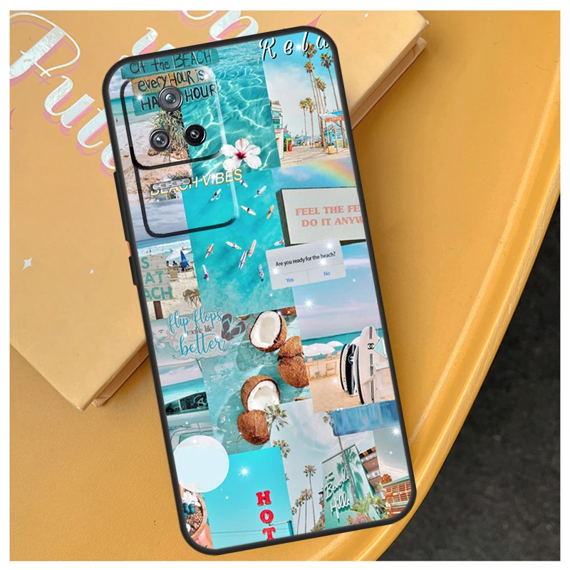 Чехол Beach Vibes для Xiaomi 15 13 14 Ultra 11T 12T 13T 14T Pro POCO X7 X3 X5 F5 F6 M6 X6 Cover