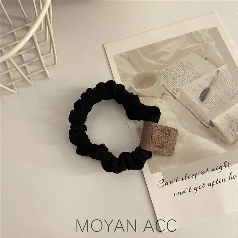 Осенне-зимняя искусственная лента для волос ободок с медведем Женская обвязка