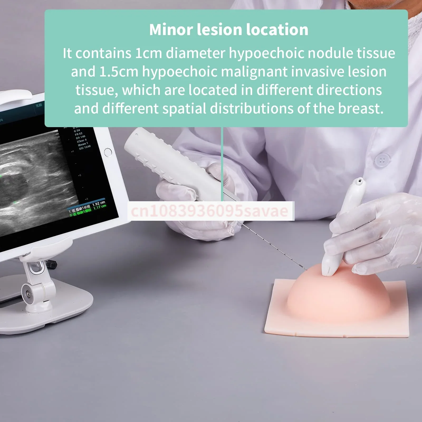 Фантом груди с 4 имитациями поражения внутри для преподавания и практического