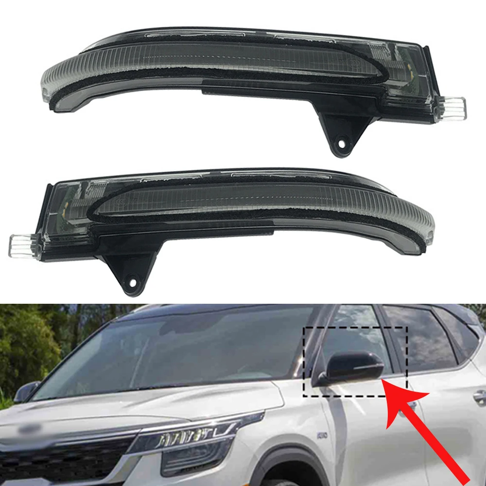 

Для Kia Seltos 2020 2021 2022, автомобильное светодиодное боковое зеркало заднего вида, сигнальный светильник, светодиодное автомобильное зеркало заднего вида, поворотный фонарь, стоп-сигнал