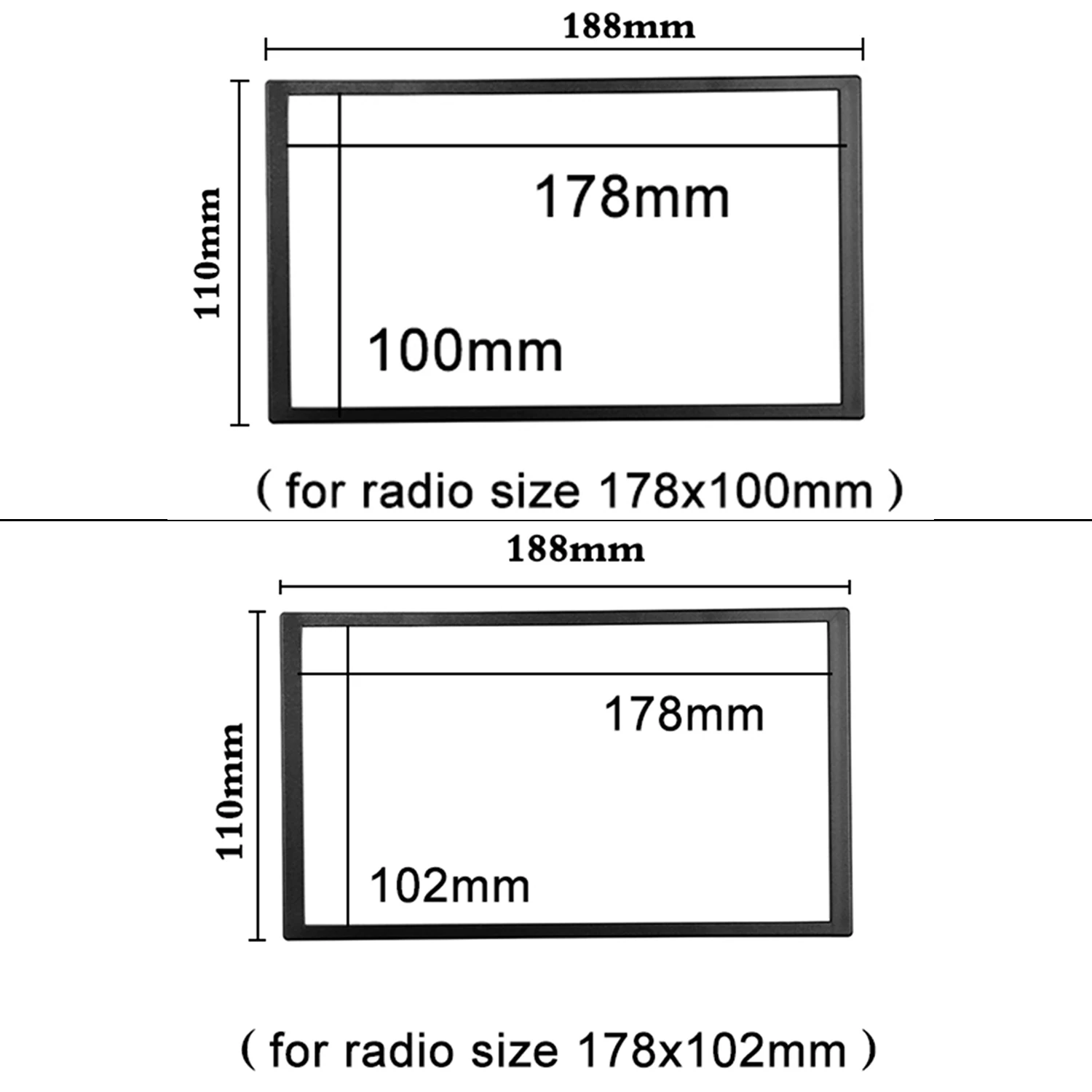 Автомобильный радиоприемник с рамкой для 10 1 дюйма до 7 дюймов универсальная