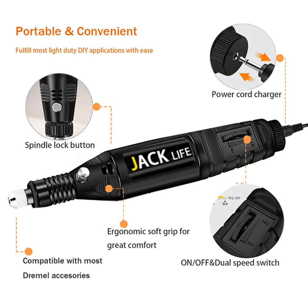 12V Mini  Drill Electric Carving Pen Variable Speed   Drill Rotary Tools Kit Engraver Pen for Grinding Polishing，