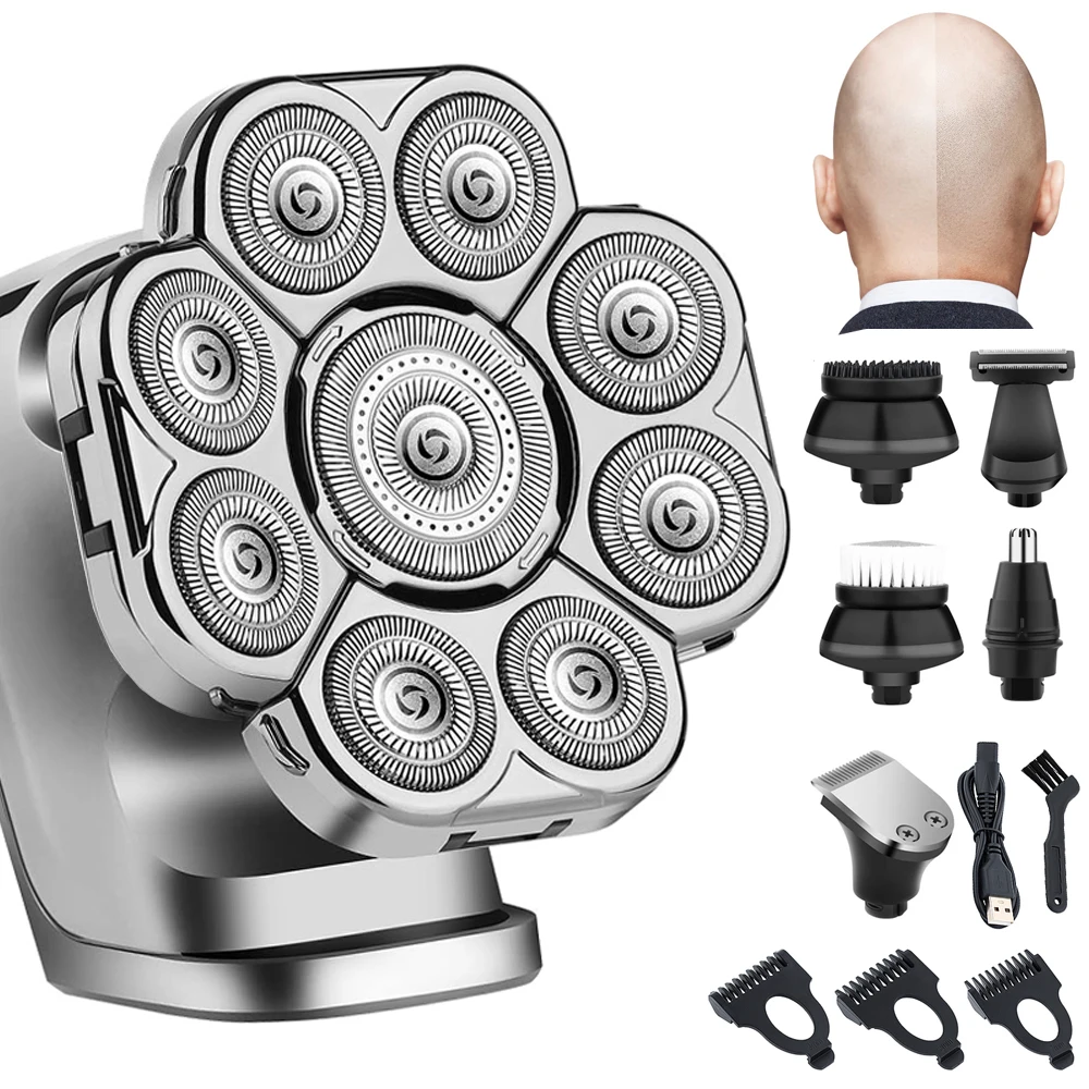 Бритва Мужская аккумуляторная 9D Ipx 7 водонепроницаемая