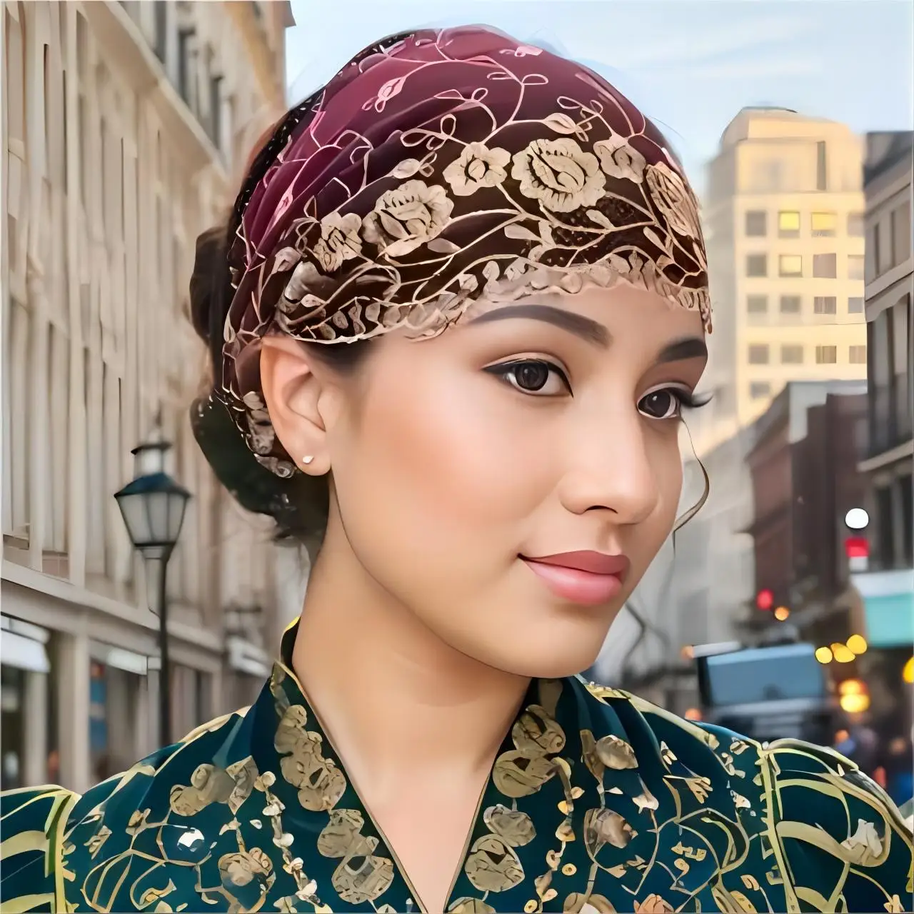 Панама Baotou Сезонная Кружевная Шляпа С Вышивкой Хиджаб В Западном Стиле Летняя