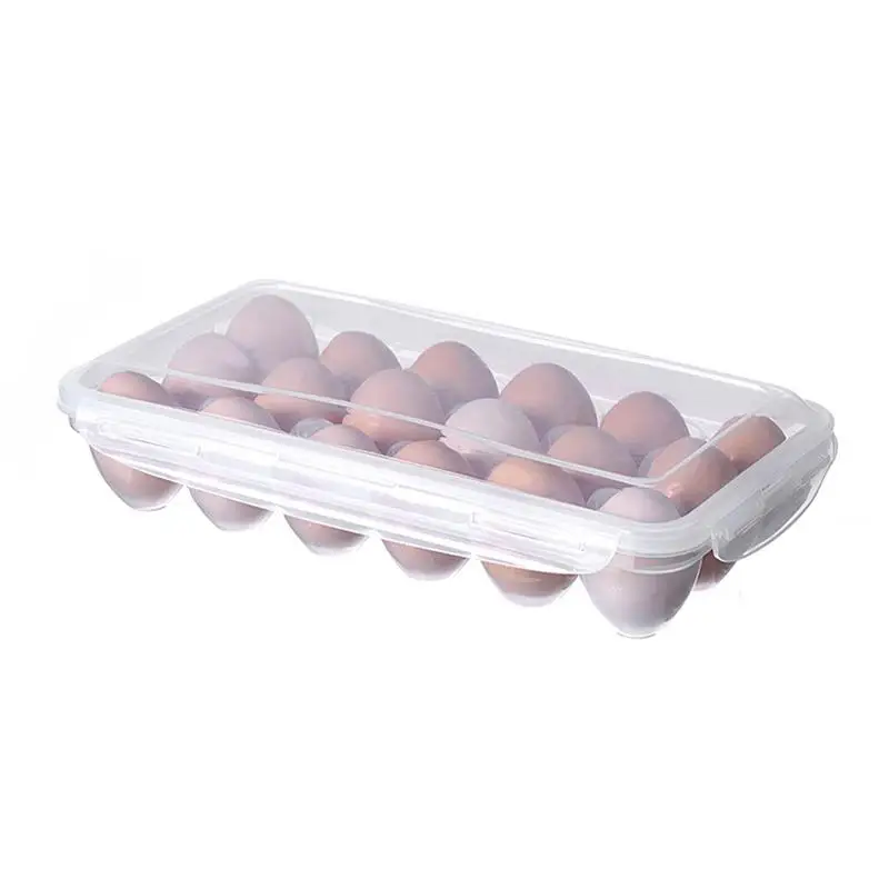 

Egg Storage Box With Lid Kitchen Refrigerator Egg Box Egg Drop Rack Egg Storage Box Fridge Egg Organizer 1018 Grid Egg Tray