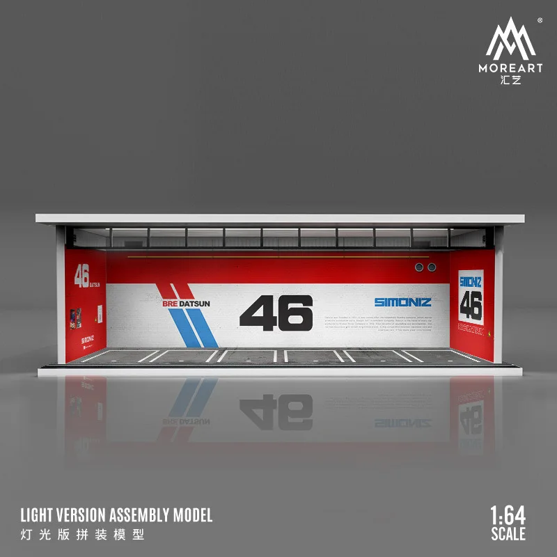 Timemicro + MoreArt 1:64 SIMONIZ 46 светильник версия сборки гаража