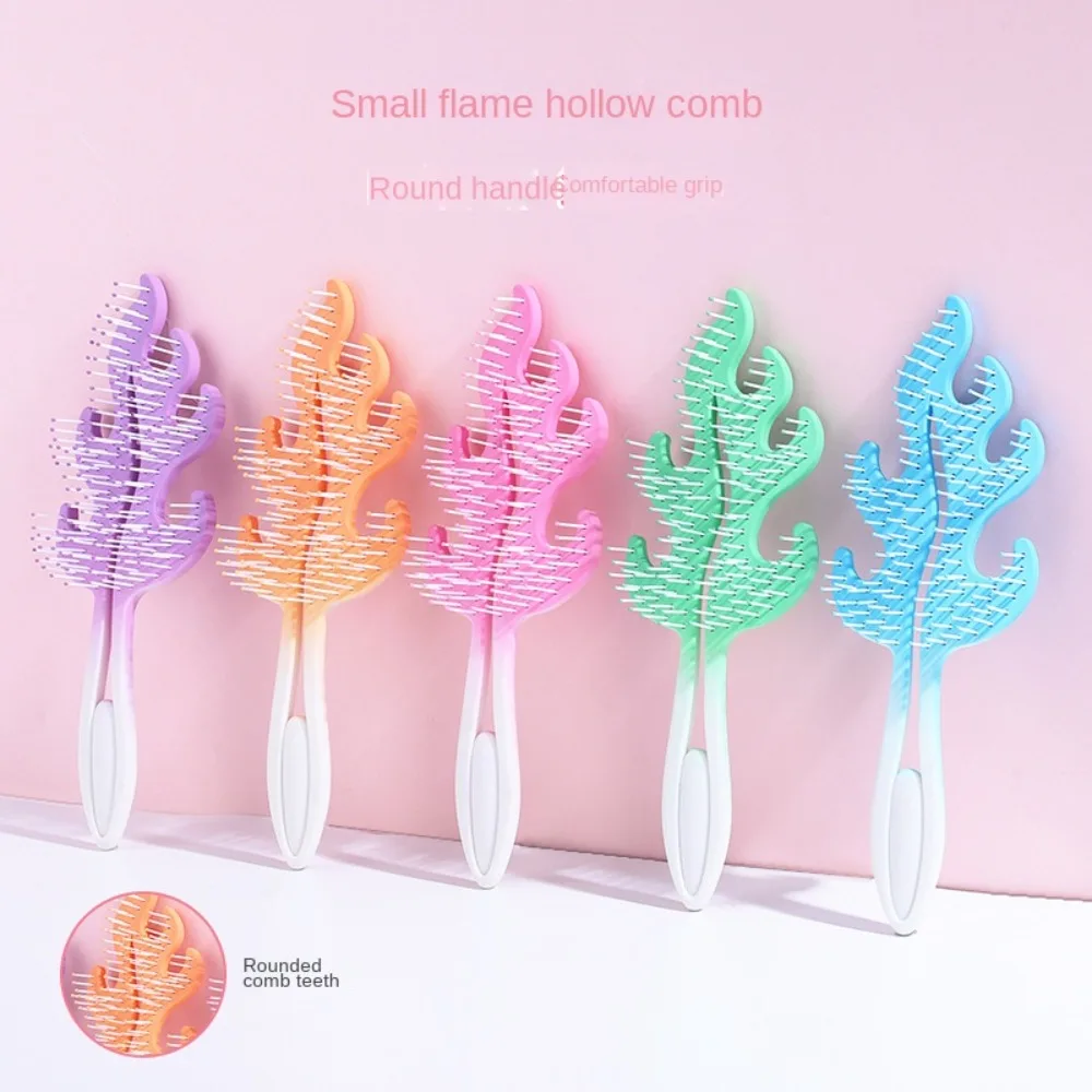 Новый массаж кожи головы полая щетка для волос расчески пластиковый инструмент