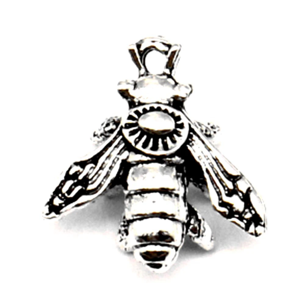 

70pcs Wholesale Jewelry Lots Honey Bee Charms Pendant Supplies For Jewelry Materials 14x15mm