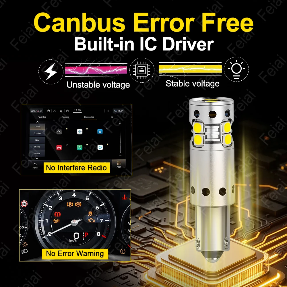 Фото Светодиодная лампа заднего хода BAY9S H21W Canbus для Citroen C5 2, аксессуары, лампа заднего хода, 2009, 2010, 2011, 2012, 2013, 2014, 2015, 2016, 2017 №4