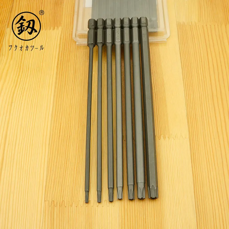 

Японские инструменты Fukuoka, пневматическая головка с насадкой рисовый слово, электрическая насадка, Набор отверток с магнитной головкой 150 м...