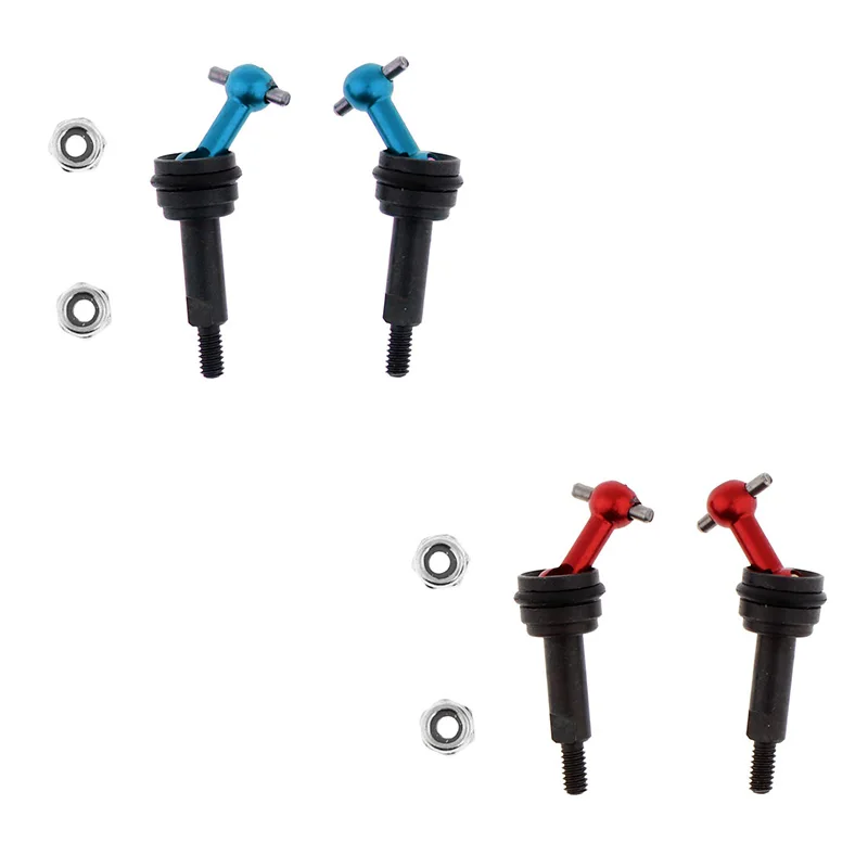 

Универсальный приводной шарнир из сплава, 2 шт., для Wltoys 1/28 RC Car K969 K989 K999 P929 4WD, детали для обновления короткого хода, дрифта, внедорожника, ралл...