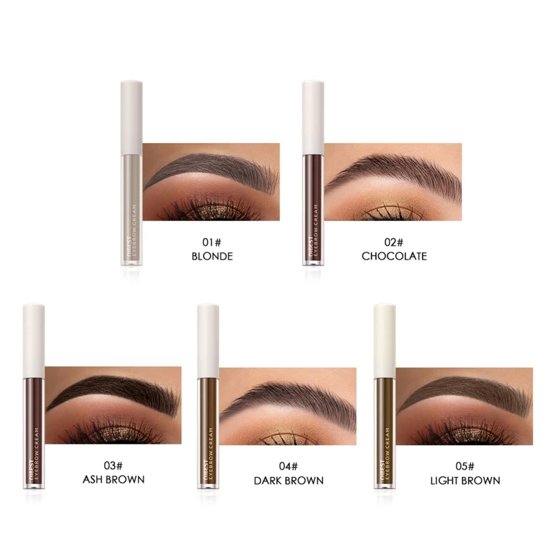 

Eyebrow Liquid Cream Tint Black Brown Matte Natural Brow Mascara Eyebrow Gel