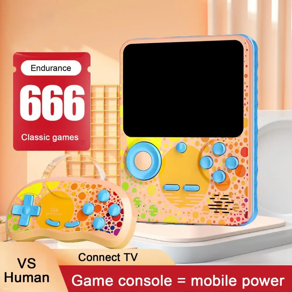 

G6 Game Console 3.5 Inch Screen Handheld Portable Support 2 Players Video Gaming Machine for Kids