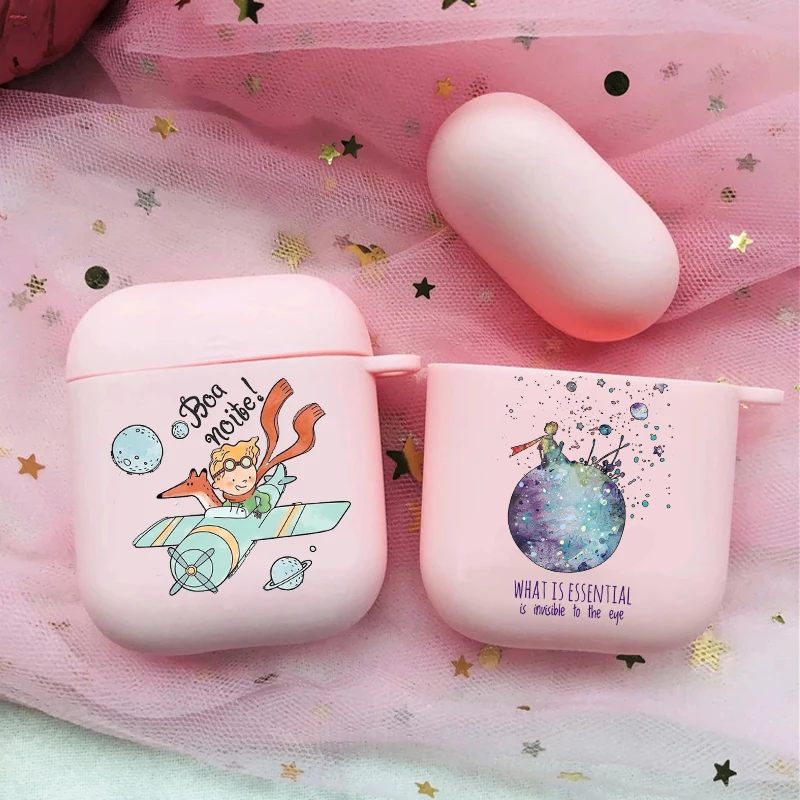 

Cute The Little Prince Soft silicone TPU Case For New AirPods Pro2 1 2 3 Pink Silicone Wireless Bluetooth Earphone Box Cover