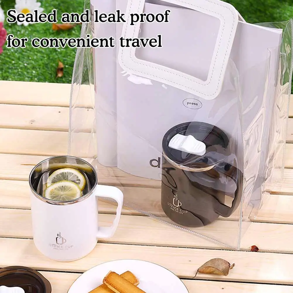 

Double Wall Vacuum Insulated Cup Drink Mug Coffee Drinking Heat-resistant Coffee Coffee With Lid Cups Drinkware Mug Service P2H9