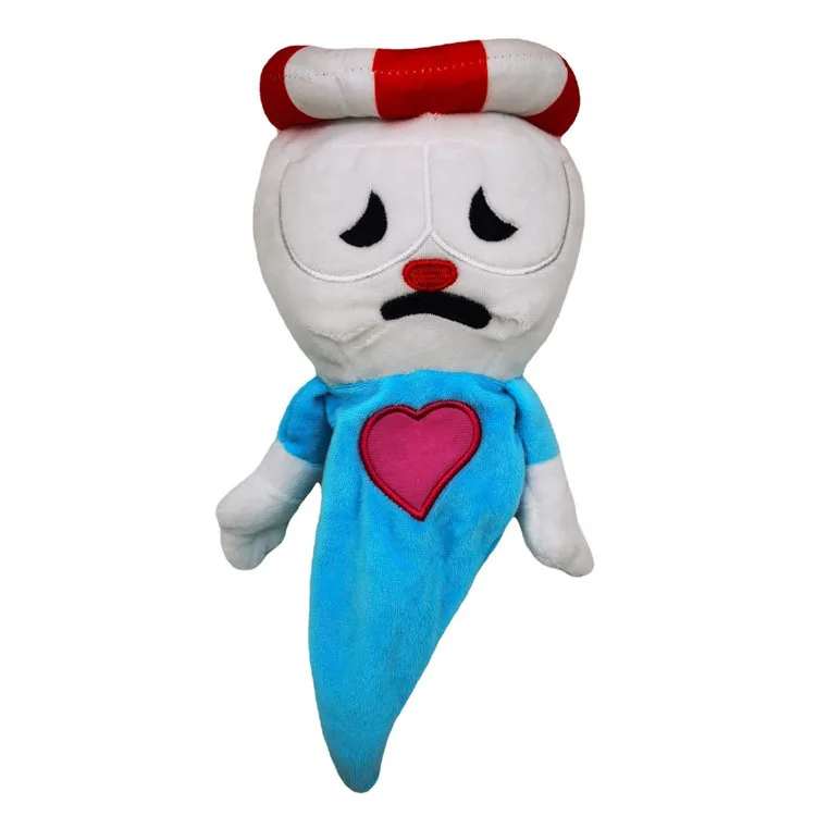 

25cm Game Cuphead Plush Toy Mugman the Devil Legendary Chalice King Dice Stuffed toys plush doll Cuphead keyrings pendant