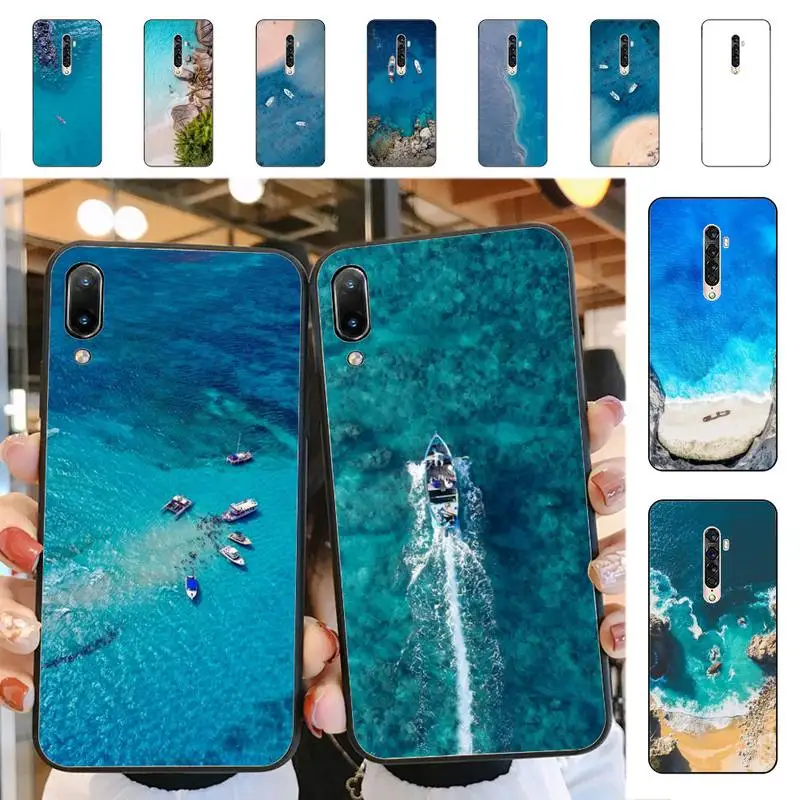 

Clear Sea blue Sky beach Phone Case for Redmi 8 9 9A for Samsung J5 J6 Note9 for Huawei NOVA3E Mate20lite cover