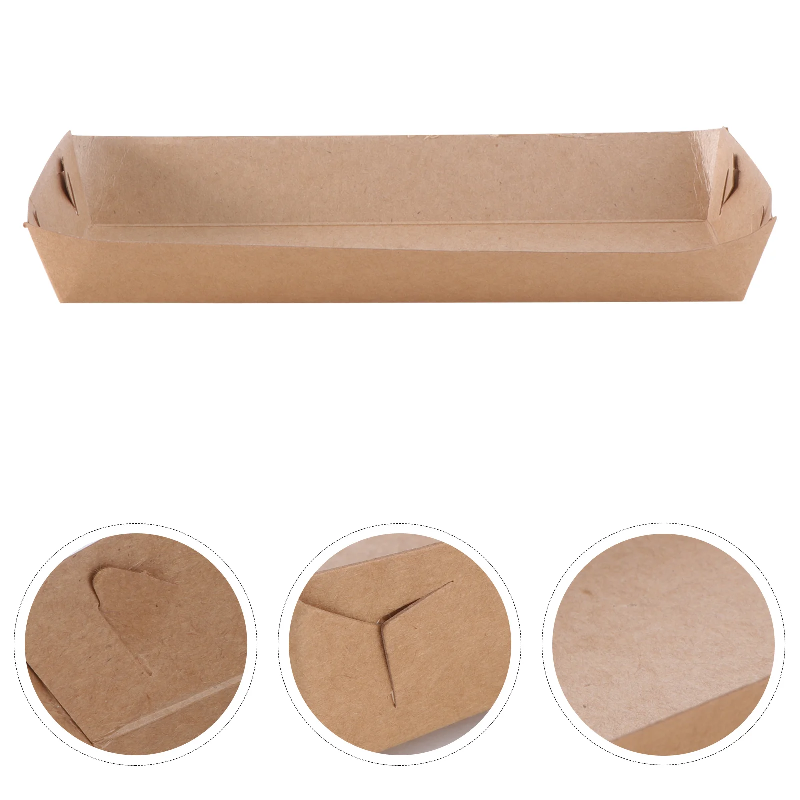 

Trays Serving Paper Taco Boats Trayparty Disposable Bar Kraft A Set Nacho Hot Dog Holder