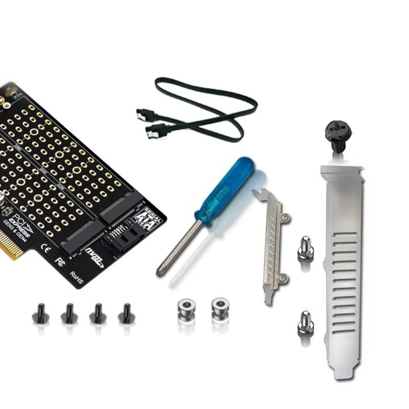 

PCIE к. 2 NVME SSD адаптер NVME к SSD PCI-E Расширенная карта Поддержка B-Key/M-Key & M-Key + B-Key