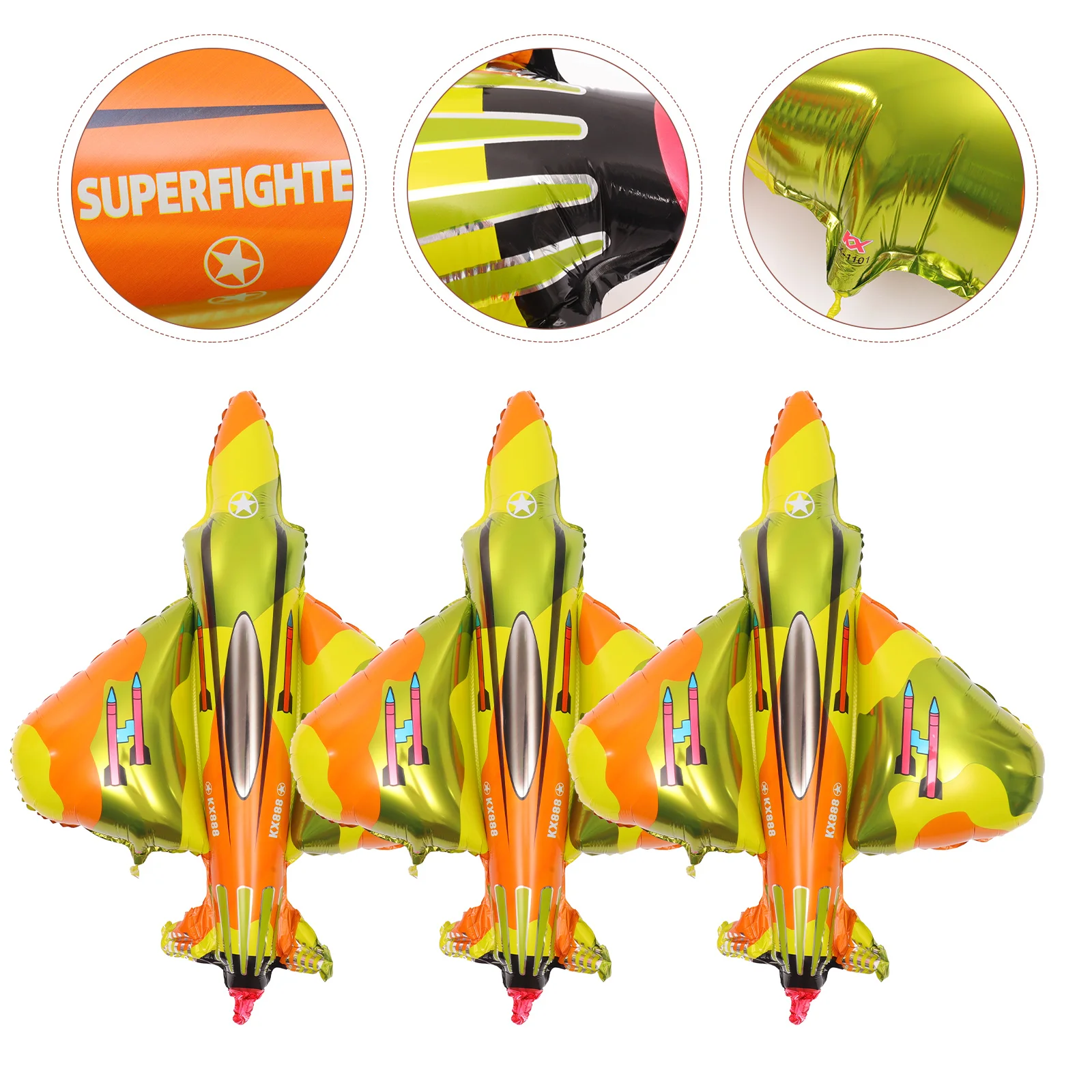 

3pcs Decoration Kids Birthday Party Party Supplies Funny Birthday Balloons Ornament Balloons Balloons Birthday Party Decoration