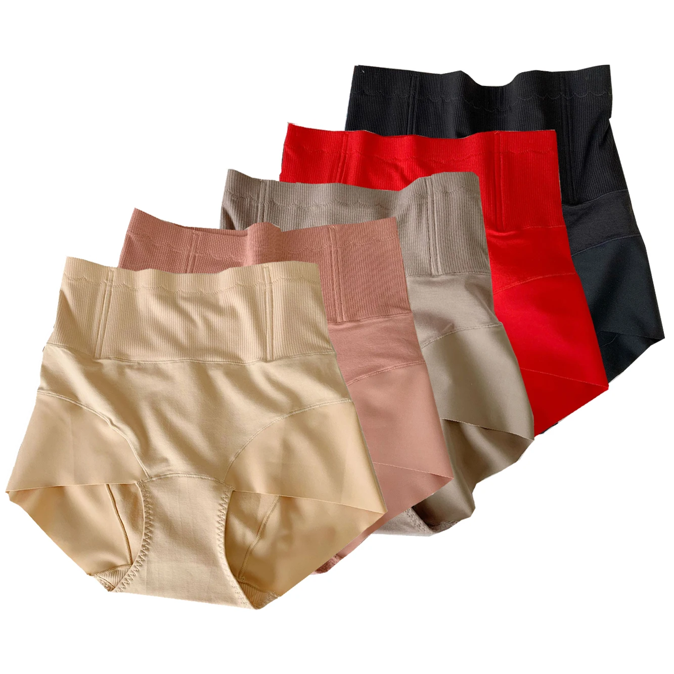 

Quality Control Panties for Women High Rise Body Shaper Slimming Waist Trainer Breathable Cotton Female Unerpants Shapewear