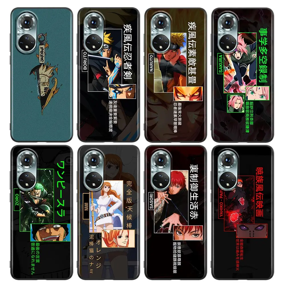 

Anime Naruto Zoro Goku Phone Case for Honor 8X 9X Play 9A 20 21i 30i 50 60 X8 Nova 8i 9 SE Y60 Magic4 Pro Lite TPU Case BANDAI