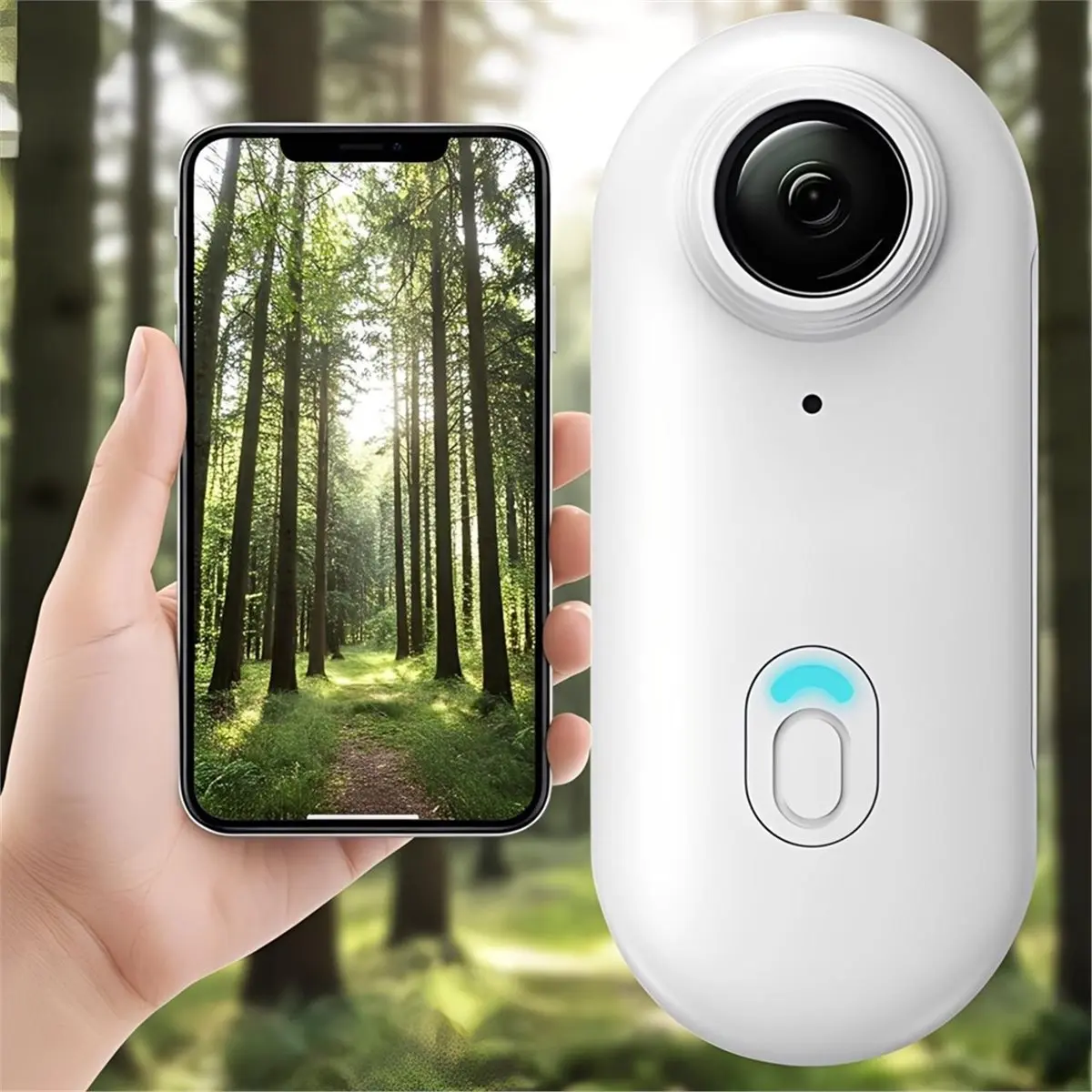 Фото Экшн-камера N05R 4K 1080P с Wi-Fi, портативная, для записи от первого лица, с картой 32 ГБ, для работы, путешествий, наблюдения за животными, плавания, велоспорта №4