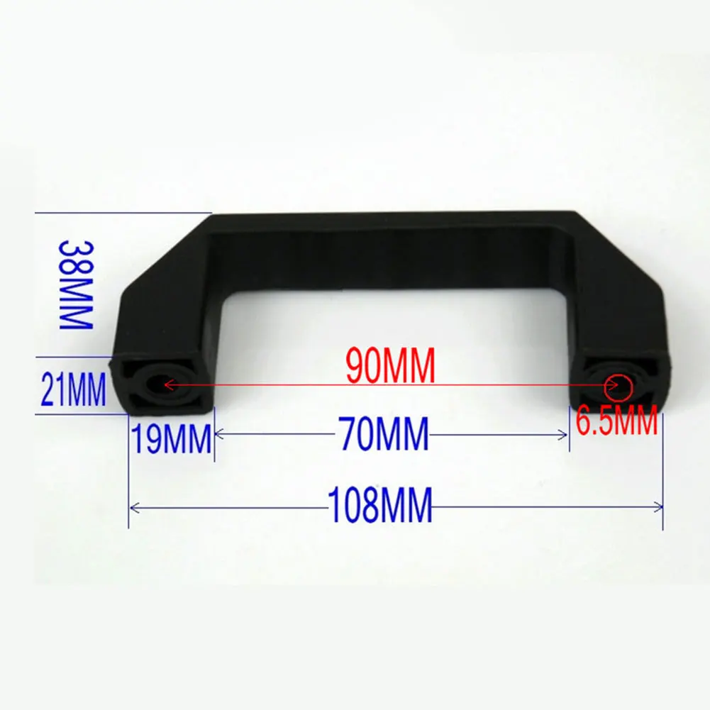 

90mm/120mm/180mm D shape doorknob Cabinet Drawer Door Plastic Handle Pull Knob kitchen bath window glasses Pull Handle