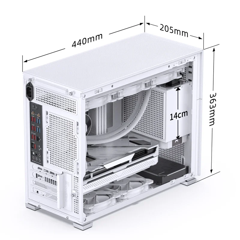 JONSBO Pinecone D31 чехол MATX ITX 1280x800 разрешение Sub экран видеоигр поддержка ATX Power 360
