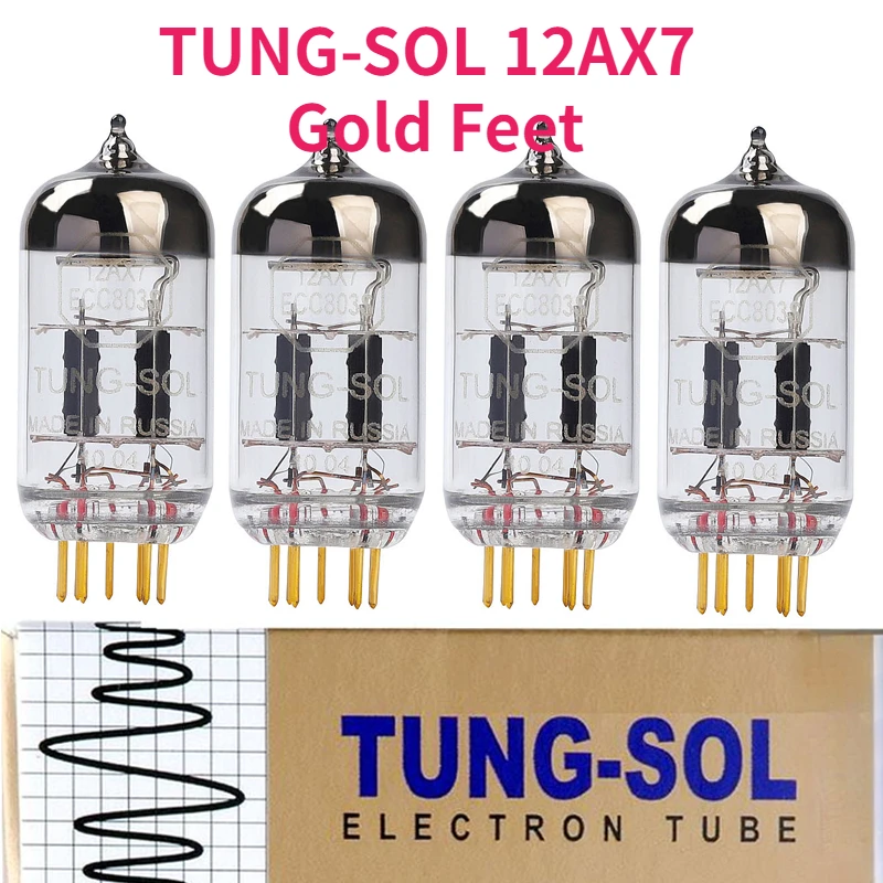 

Russian Tissot TUNG-SOL 12AX7 Replaces ECC83 12AX7-B ECC803S 6N4 Gold Needle Tube Paired Tube Amplifier HIFI Audio Amplifier