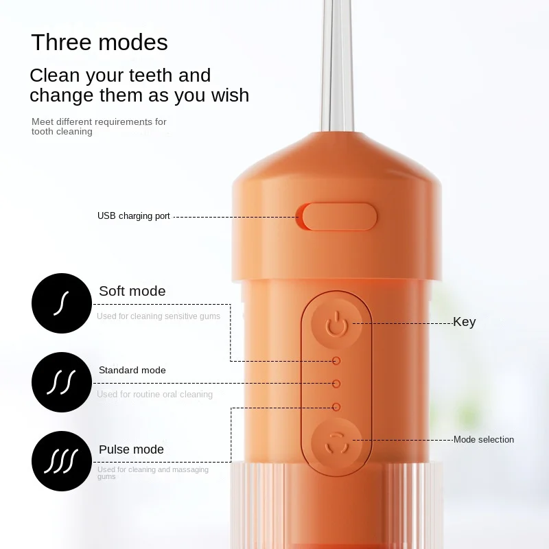 Ирригатор для полости рта портативный бытовой аппарат Waterpik ультразвуковая