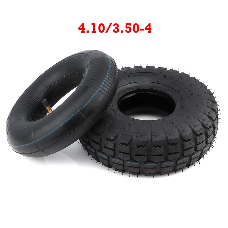 

4.10/3.50-4 Inner Outer Tyre 410/350-4 Pneumatic Wheel Tire for Electric Scooter, Trolley Accessories