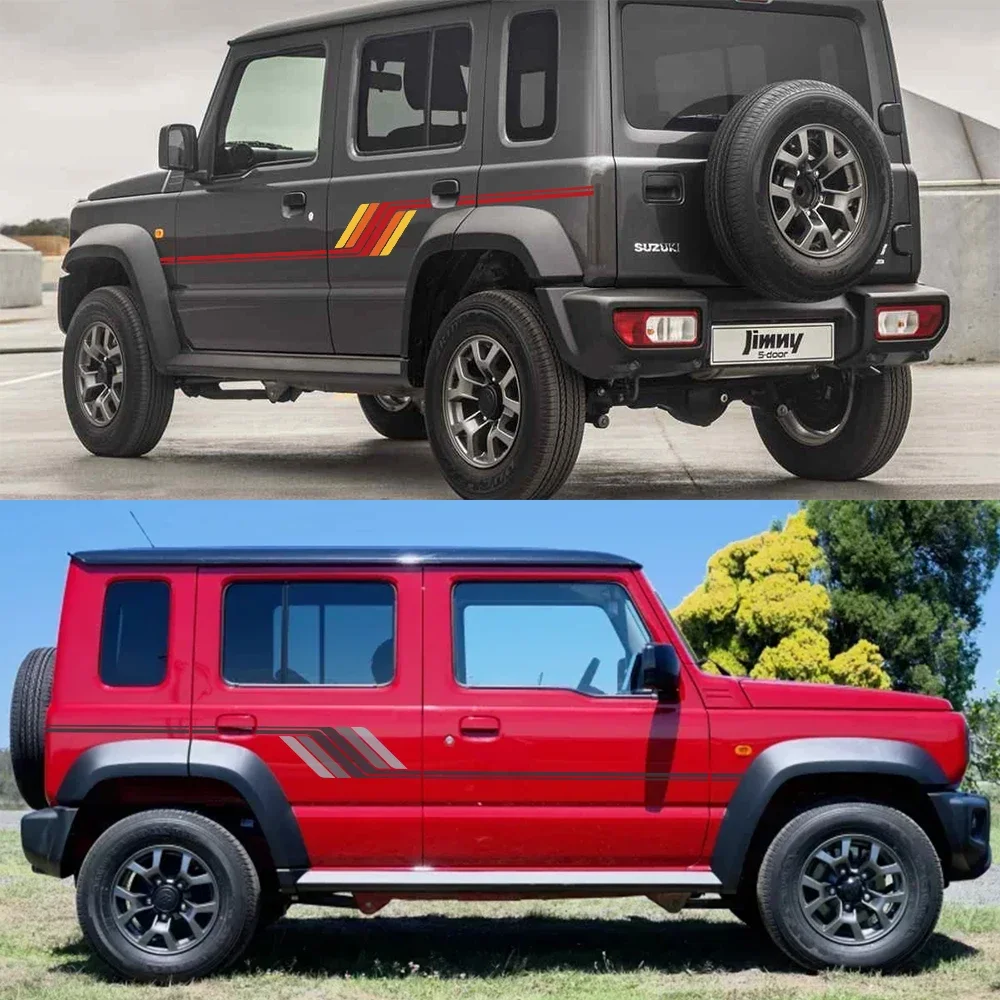 Для SUZUKI JIMNY XL WAGON JC74 4Door 2023-24 Наклейки на боковую дверь автомобиля Комплект наклеек