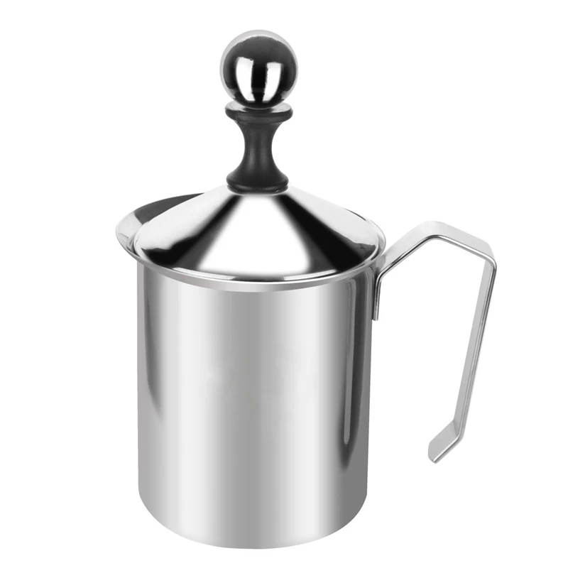 

Manual Milk Frother Stainless Steel Double Mesh Milk Creamer Milk Foam Mesh Coffee Foamer Creamer